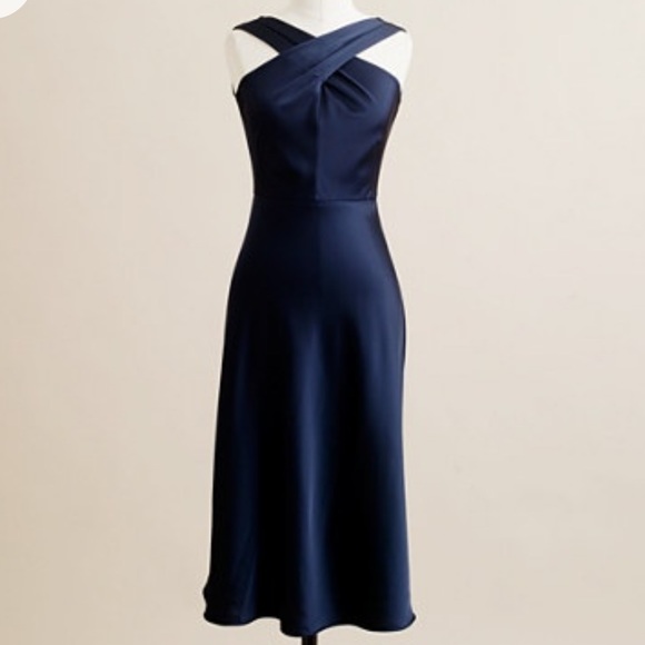 J. Crew Dresses & Skirts - J Crew Sararose Navy Formal Wedding Party Dress 8P